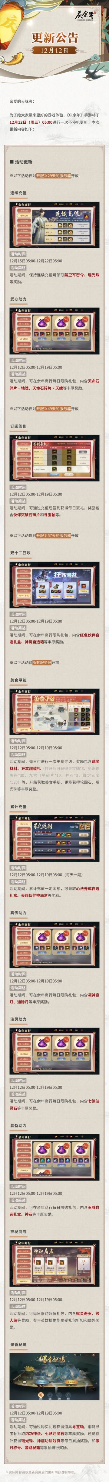 【公告】12月12日维护及数据互通公告