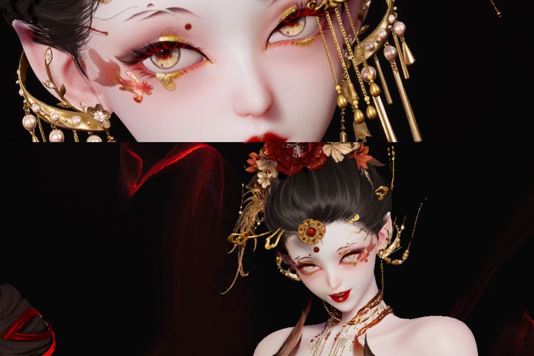 【朔月神临】前八色盘染色搭配分享 11