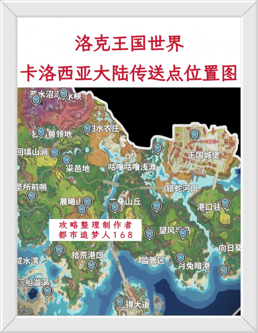 卡洛西亚大陆传送点位置! 1