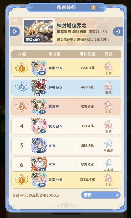 四转龙数据更新截图