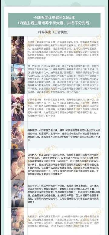 奇点时代卡牌强度解析，新人必看攻略！！！