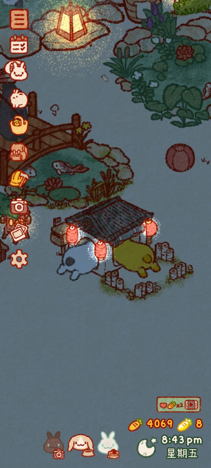 抓到两只兔兔在约会(?)截图
