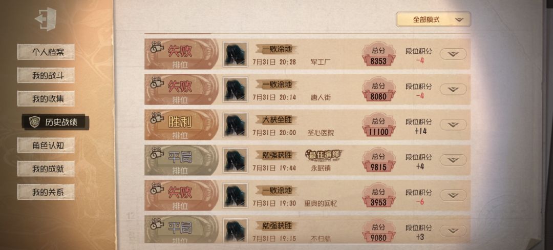 对的八十胜率颠七,只打提琴 1