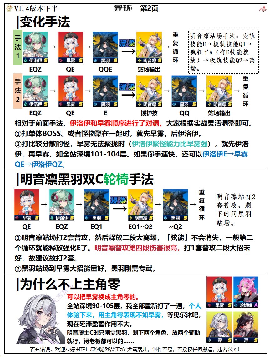 异环攻略:明音凛+黑羽+伊洛伊+早雾手法 2
