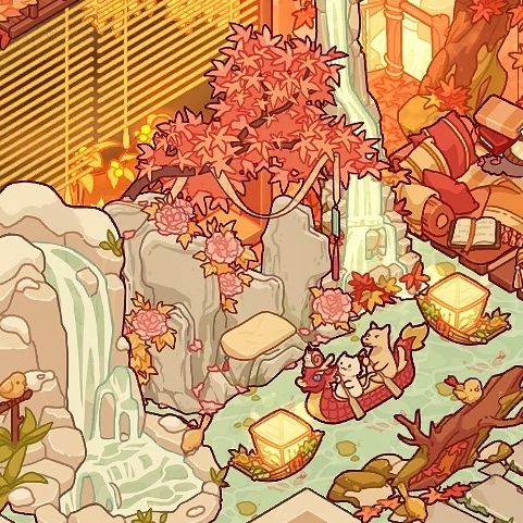 红枫落瑶池,瑶池映霞光~ 3