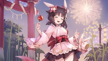 换装展示丨欢脱的玉兔：迎接我的指挥官，来一场浪漫之约啦……