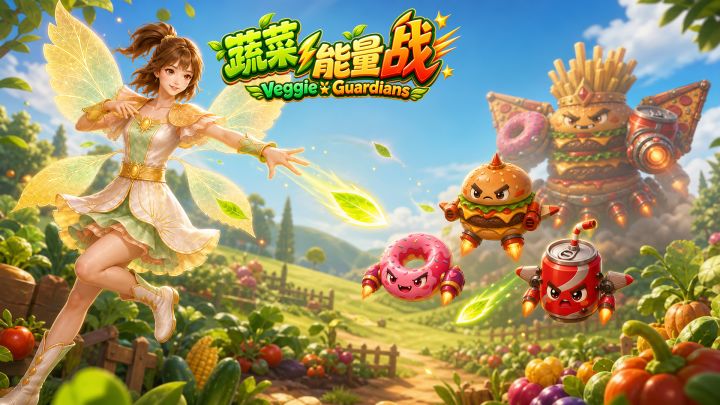 我们把《蔬菜能量战》做成了一场竖屏弹幕战截图