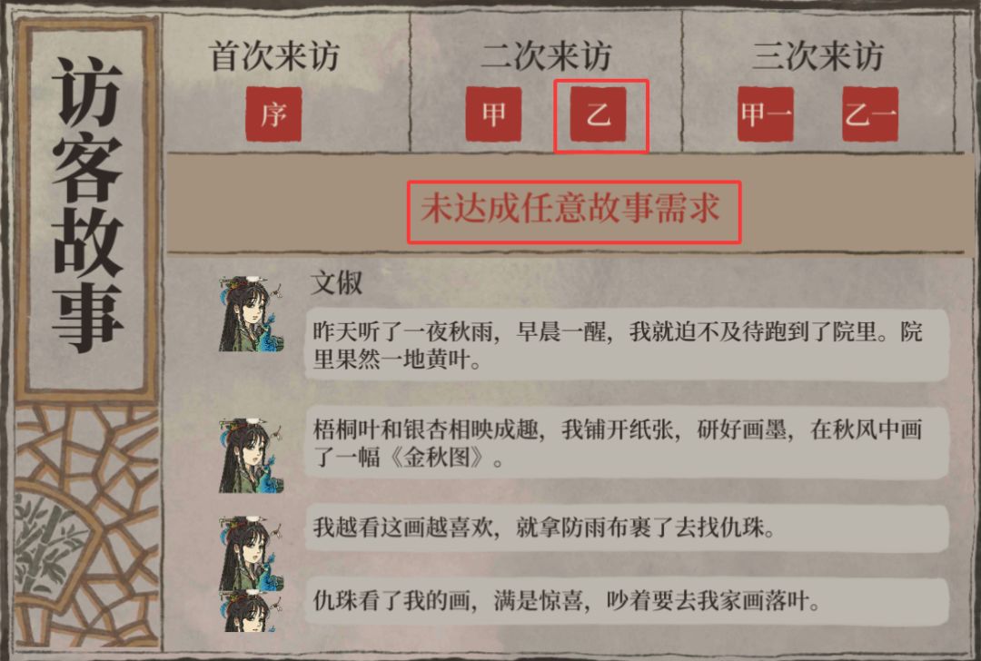 宅邸访客达成条件-苏州：闺中友 3