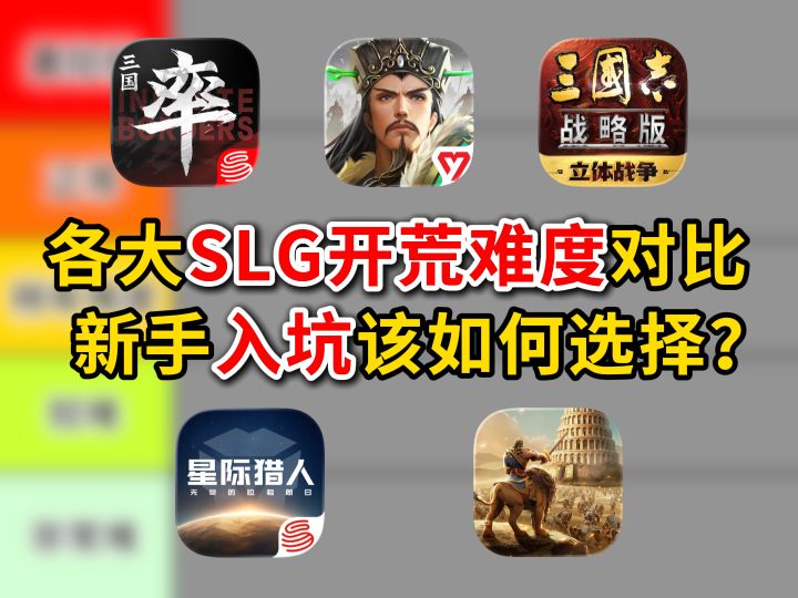 各大SLG开荒难度对比,新手入坑该如何选择?截图