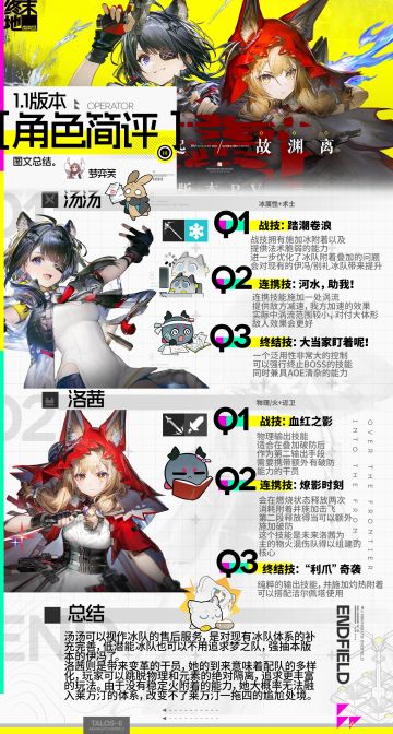 终末地1.1版本| 角色简评/前瞻总结