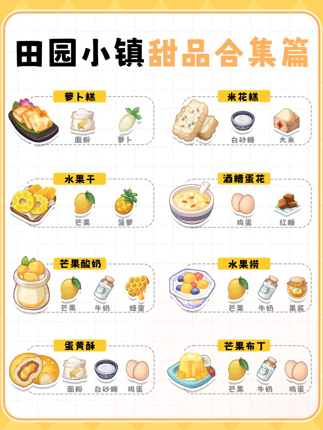 田园小镇甜品合集 1