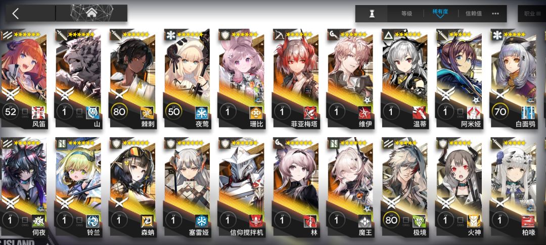 181天81级中登这练度达到平均线了吗? 3