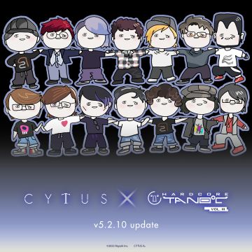 Cytus II x HARDCORE TANO*C VOL.III 联动更新！
- 免费追加3首来自 HARDCORE TANO*C 的知名歌曲:
➤ BATTLE NO.1 / TANO*C Sound Team
➤ Big Daddy / USAO
➤ Σ / DJ Myosuke & Gram & t+pazolite
- 追加 Glitch 谱面:
Chandelier XIII //#雷亚游戏