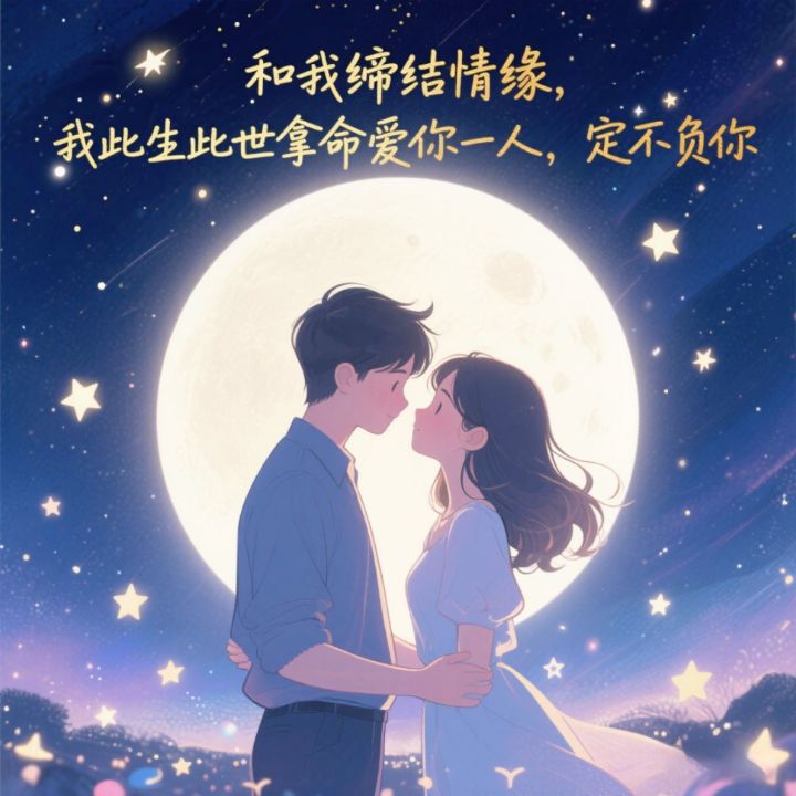 若你愿与我缔结这世间最沉的缘，我便以此生为契，拿命作誓——往后岁岁年年，眼里只映你一人身影，心尖只盛你一份温热。风刀霜剑袭来时，我是你身前不退的盾；烟火寻常日子里，我是你枕边不醒的梦。纵岁月磨尽青丝，纵世事翻覆无常，这颗心定如磐石，半点不负，至死方休。截图