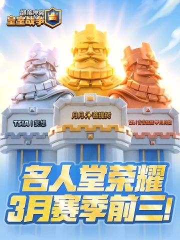 【皇室名人堂】3月赛季前三！