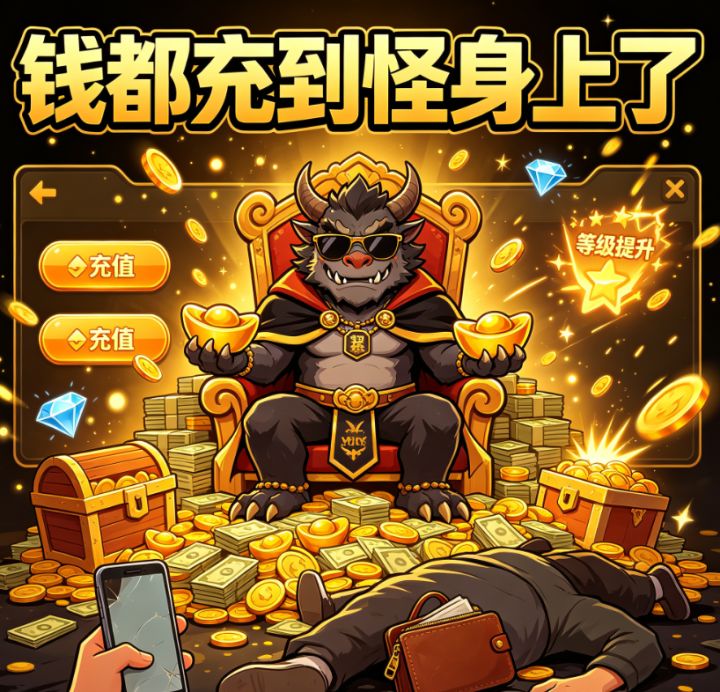 钱都充到怪身上了.哈哈哈截图