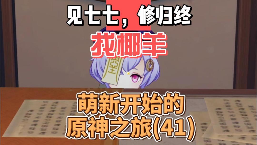 【原神】见七七修归终找椰羊-从零开始玩原神(41)截图