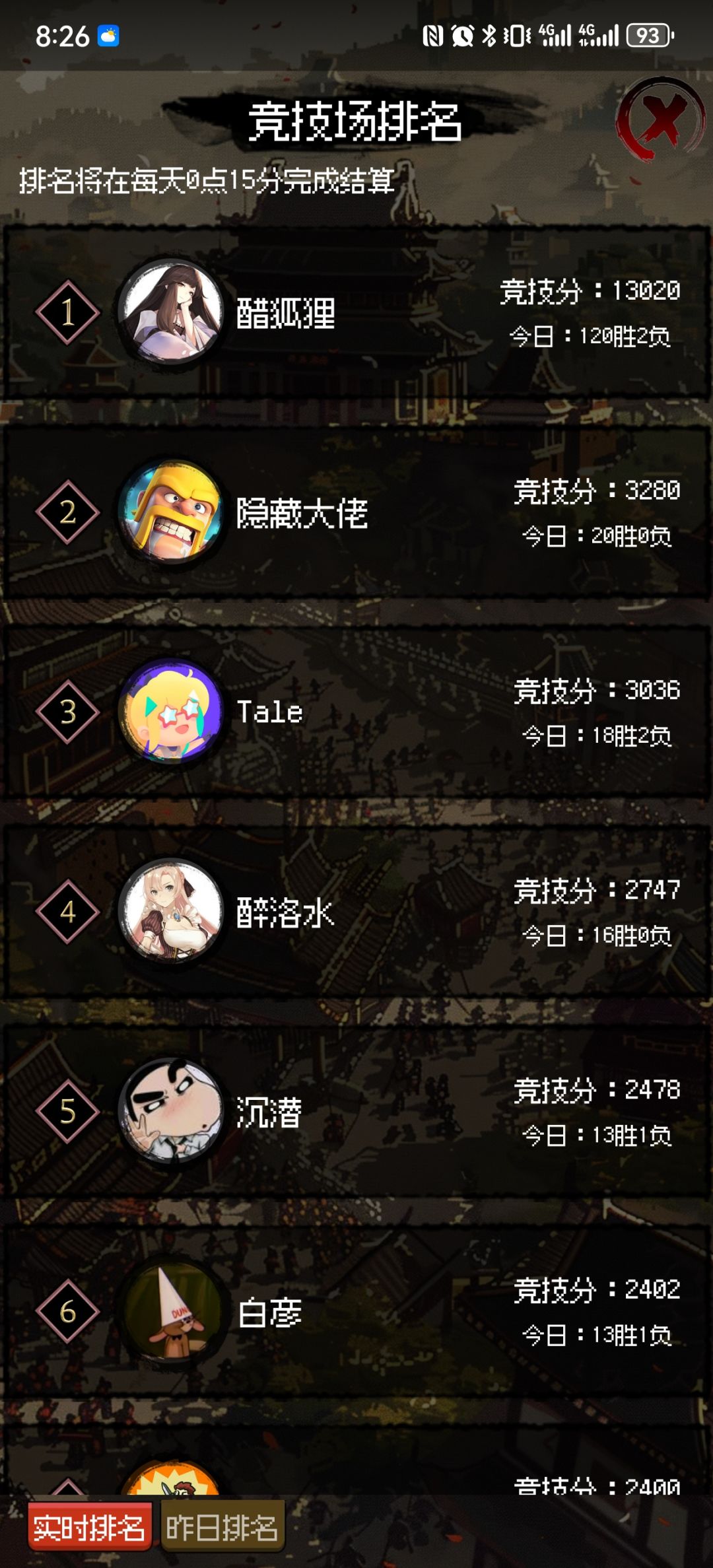 竞技场挑战次数 1