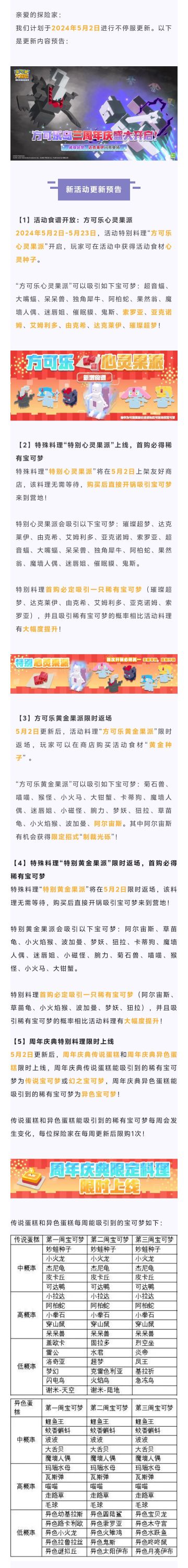 周年庆狂欢盛典，电力全开！稀有宝可梦、全新挑战等你来！