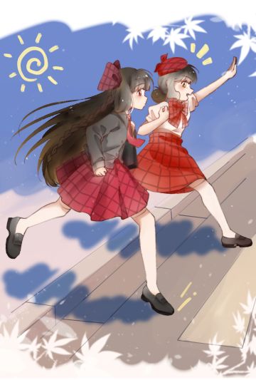 冲吧！！！！去秋游～～！！！
（一年半以前的私设了～正好拿出来画画～～～