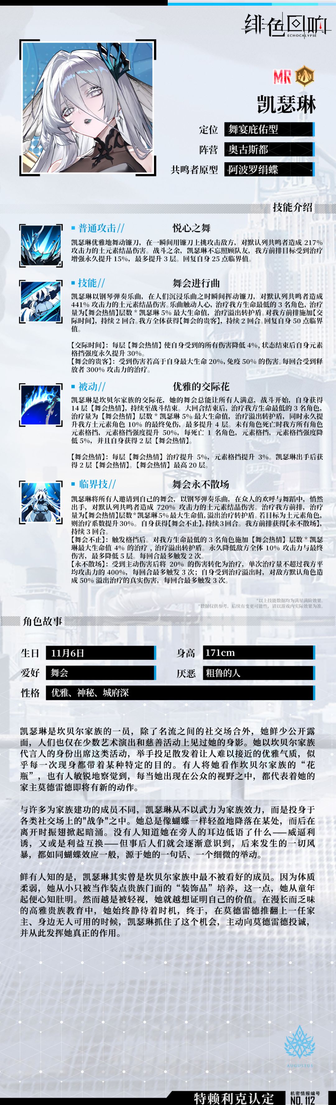 【芬里尔专属栏目】凯瑟琳的情报 2