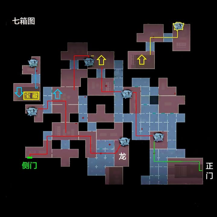 谁知道这两张图宝藏房的具体位置截图