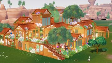 #心动小镇 漂亮的小房子！但就是有点卡卡的！[心动小镇_震惊]本来想搞个漂亮的顶，但是被限高了[心动小镇_震惊]