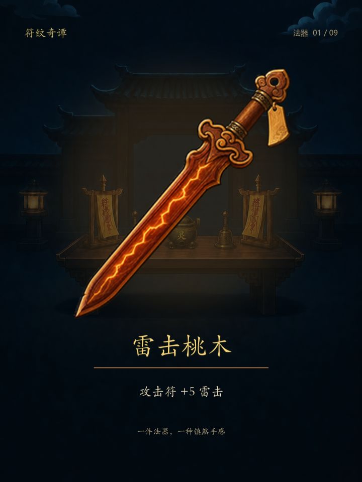 《符纹奇谭》法器：九件法器，九种镇煞手感截图