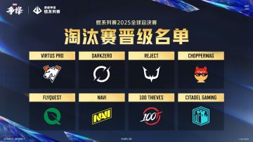 “燃”系列赛全球总决赛淘汰赛晋级名单公开