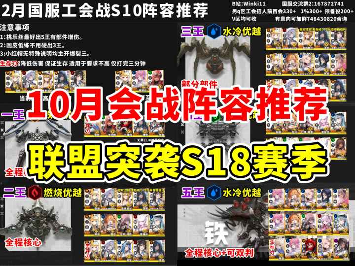 国服10月工会战 联盟突袭S18 阵容推荐一图流截图