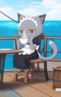 在甲板上喝杯咖啡吹吹海风吧~