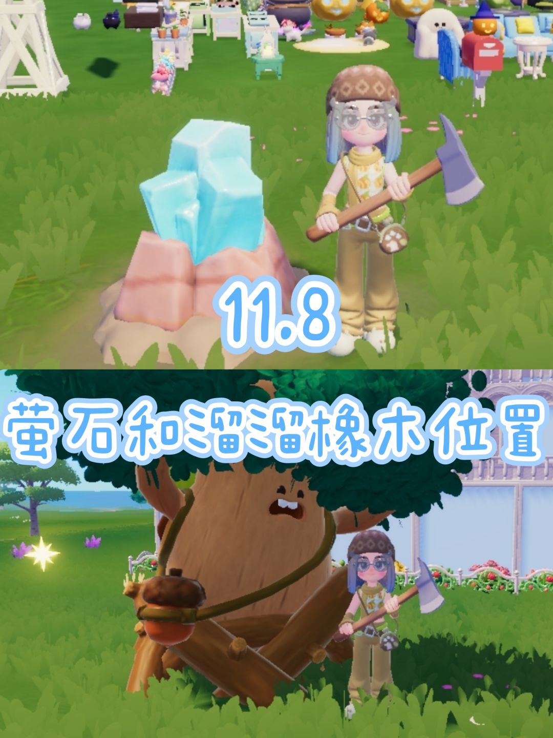 11.8 今日萤石和溜溜橡木位置截图