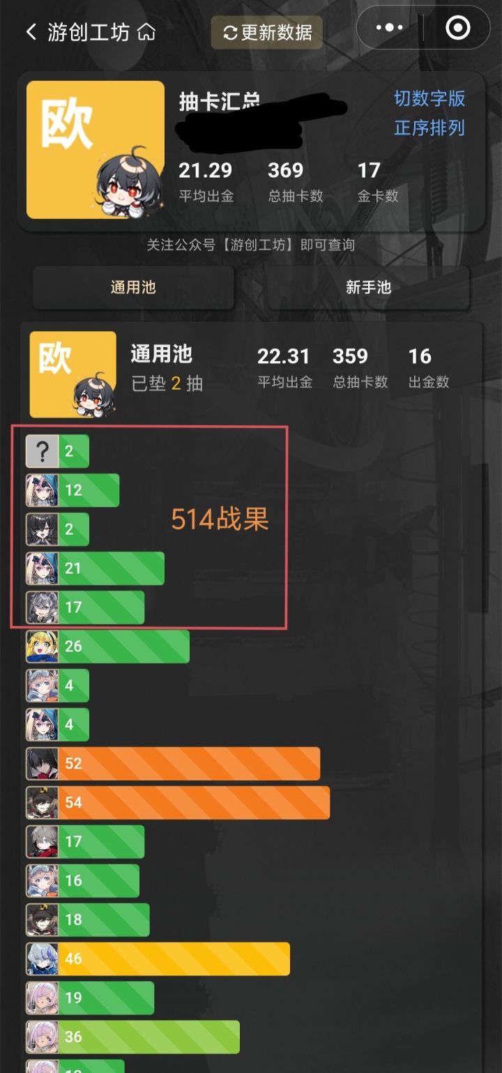 纪念今日514五十抽四金截图