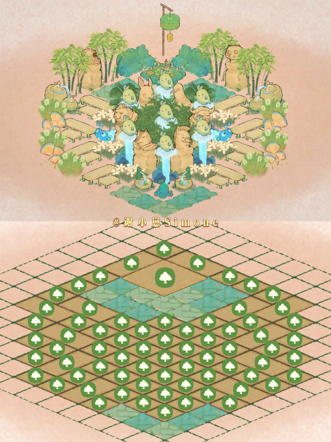 「奇谭石柱」春夏秋3种造景（可抄录） 3