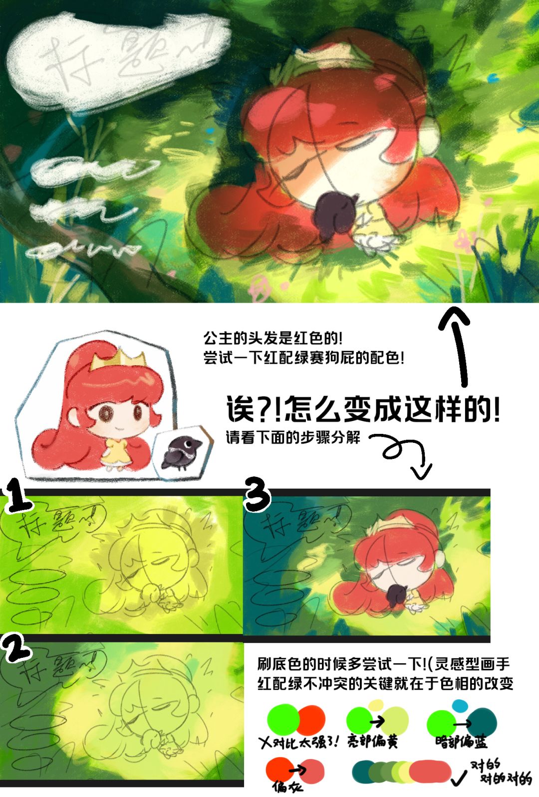 《我们的童话出bug了?!》主界面绘画心得! 3