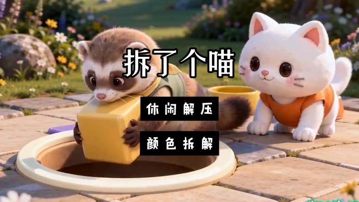 【宝藏新游安利】颜色拆除小游戏!安排猫咪们去进行工作吧!截图