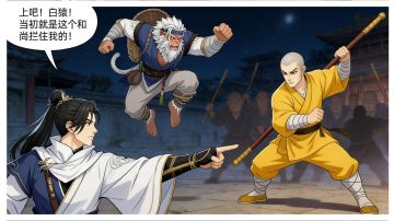 【剑之川漫画】白猿勇闯「夜战开封」副本！