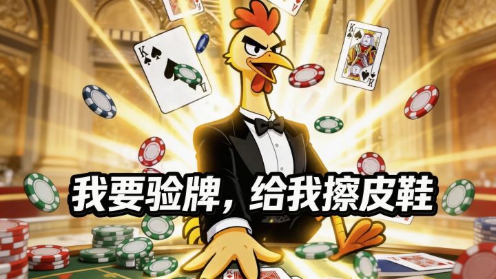 “我要验牌”“给我擦皮鞋”,神鸡整活名场面,有点上头截图