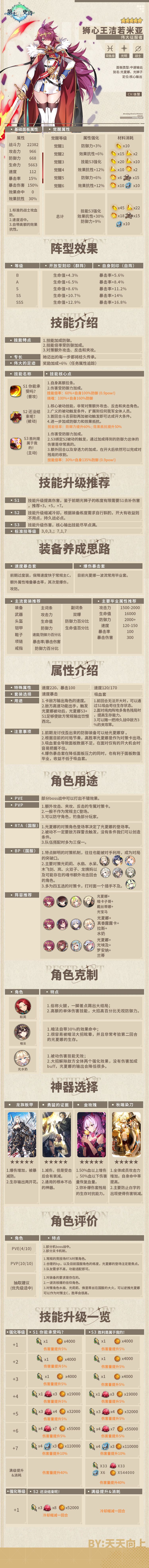 第七史诗全角色养成攻略之狮心王洁诺米亚 1