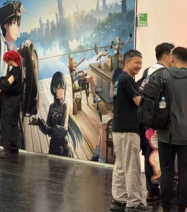 科隆展大伟哥现身《无限大》展区,看起来玩得很开心截图