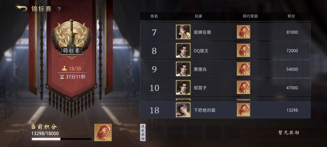 竞标赛前十名也太难了 2