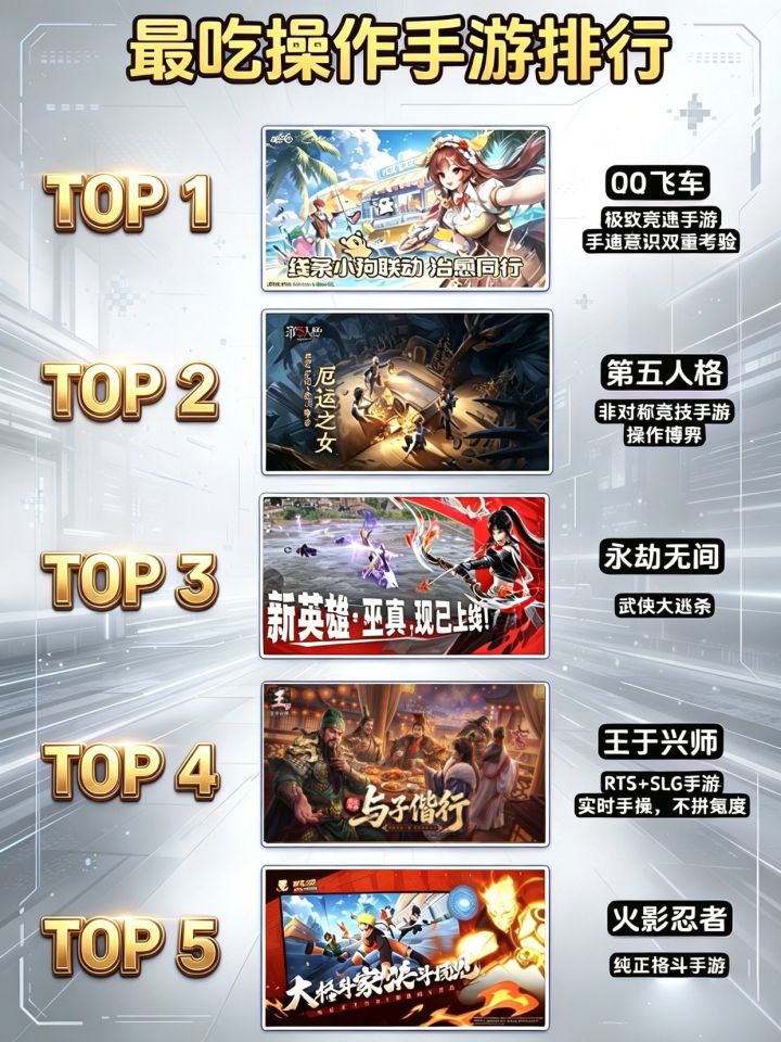 最吃操作手游排行截图