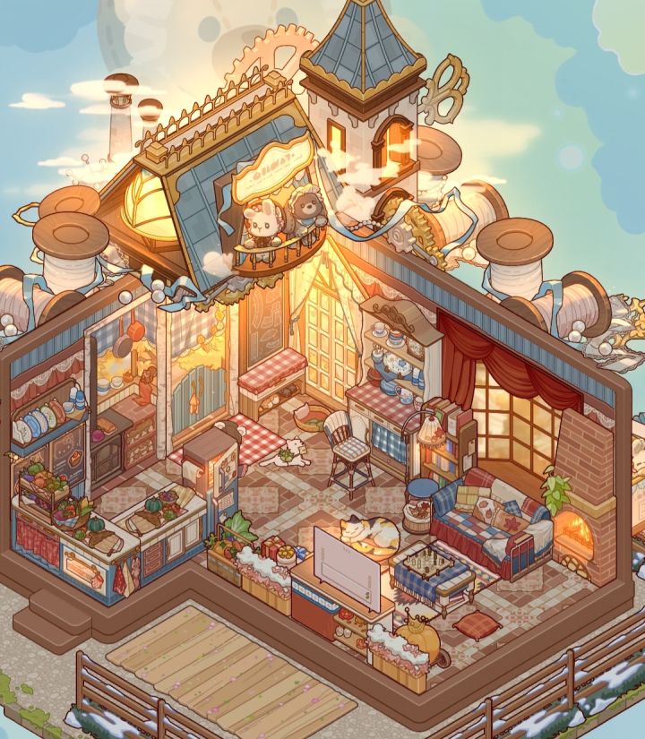 配这个屋顶也非常貌美呀截图