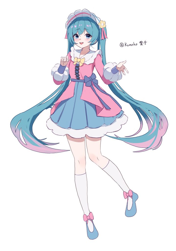 画了个小初音截图