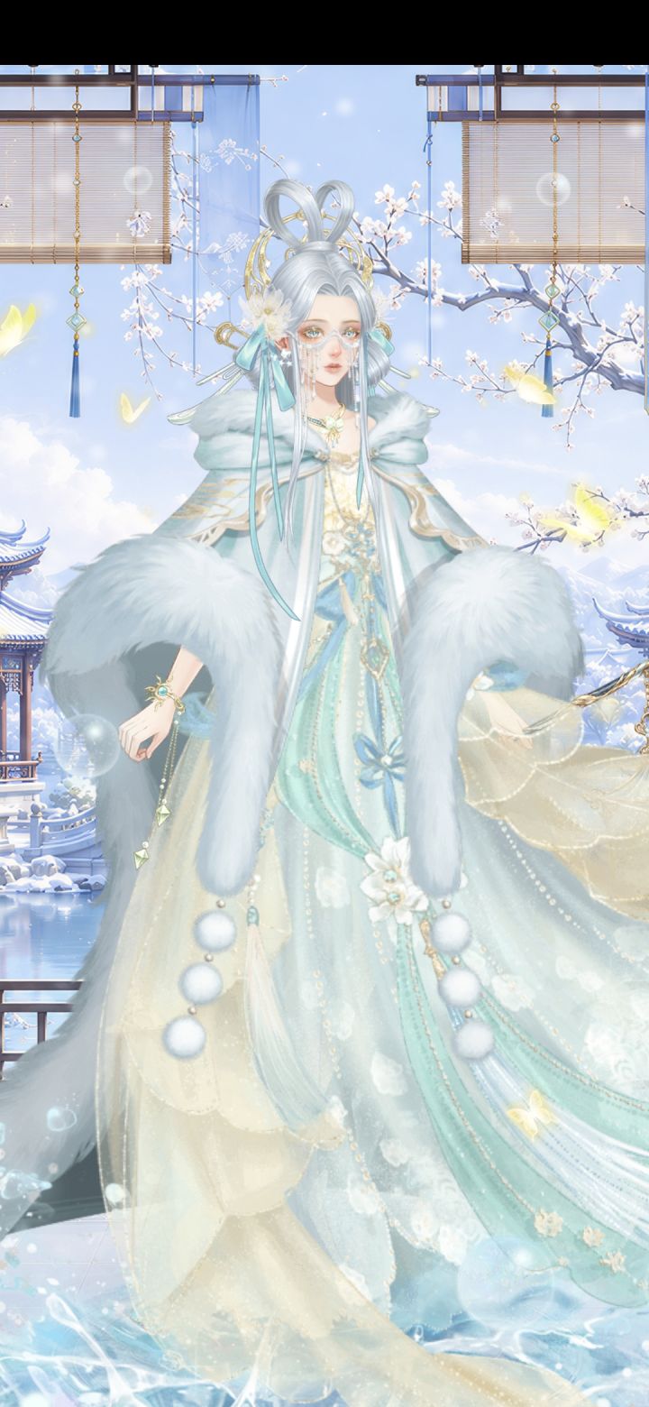 霜雪覆衣,月落眉前。一眸寒雾,半世清眠截图