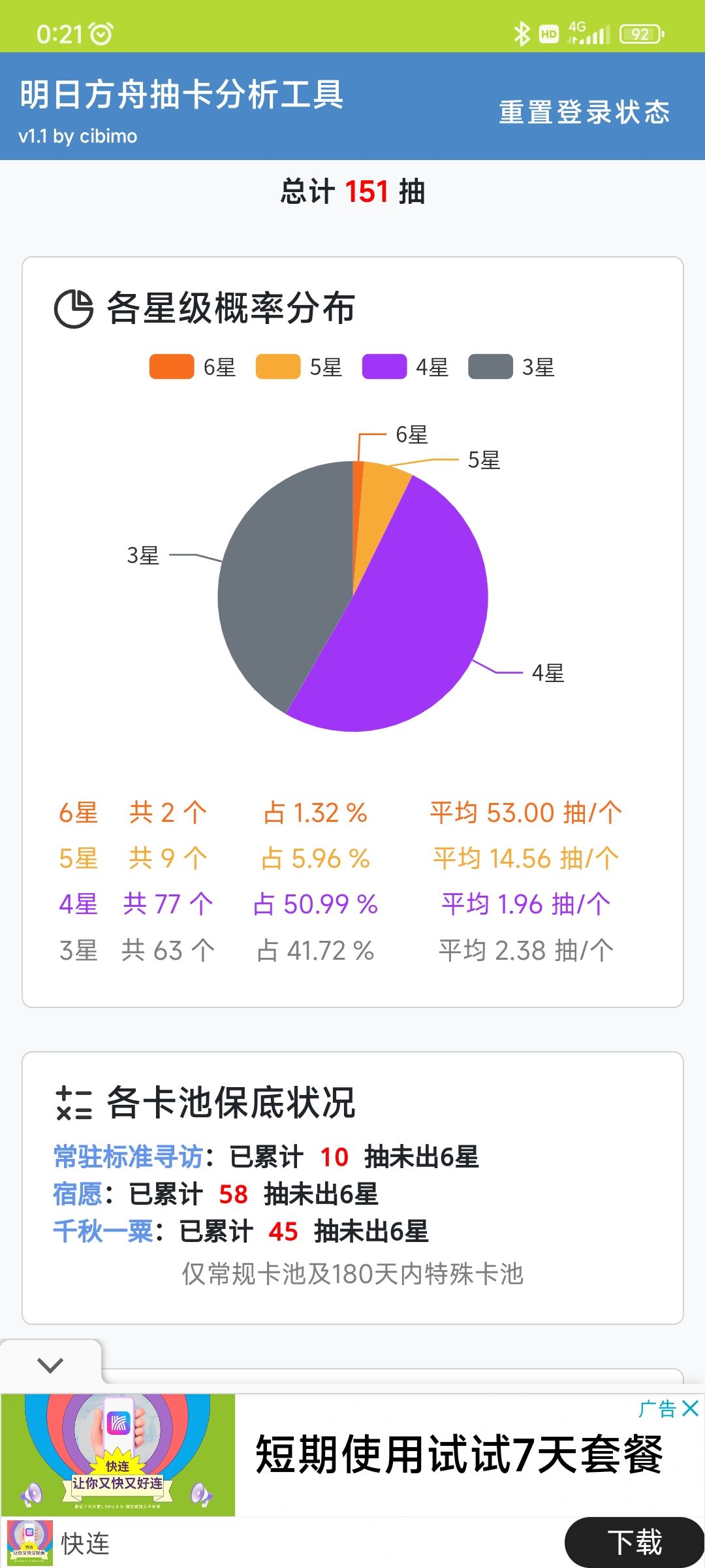 151抽两个两星无限定 1