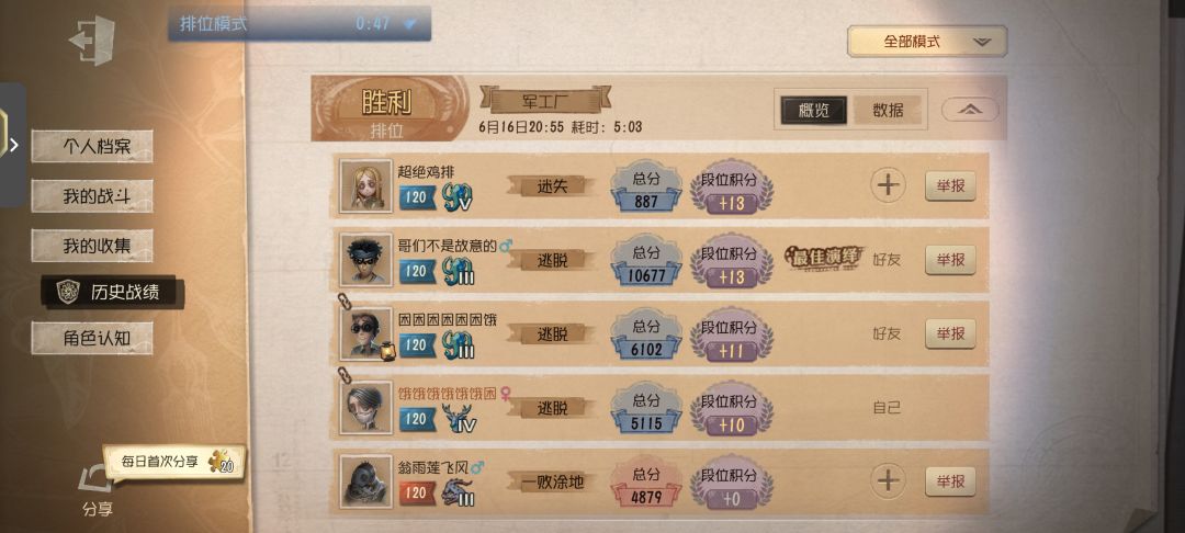 第五人格,你怎么给分的,我真的生气了 2