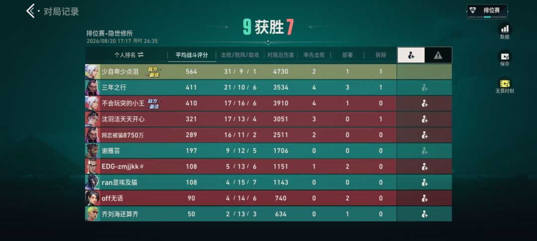 队友神了 1
