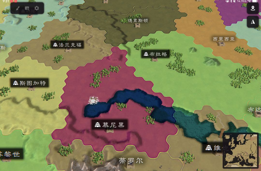 《欧陆风云》地图更新 2