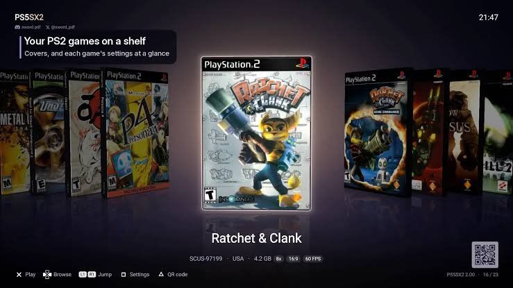 破解PS5迎更新:PS2模拟器支持补帧 2